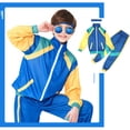 thumbnail image 3 of 3 Colores Azul Púrpura Rosa Deporte Traje Disco Para Niños Disfraz De Halloween Cosplay Niñas Fiesta Carnaval Ropa, 3 of 4