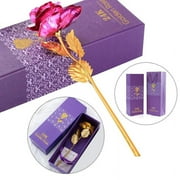 24k Gold Rose, Forever Roses Flower Long Stem 24k Rose Dipped Rose, Best Gift for Valentine's Day, Mother's Day, Anniversary and