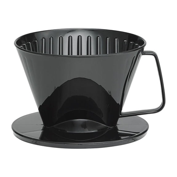 Fino Pour-Over Coffee Brewing Filter Cone, Number 1-Size, Black, For Single-Serve Brewing, Brews 1–2 Cups, Ideal For Home, Office, Or Travel