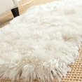 thumbnail image 3 of Safavieh Arctic Shag Collection SG270A Handmade Ivory Polyester Area Rug (7' x 10'), 3 of 10