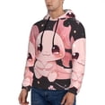 thumbnail image 3 of Honeii Chibi Axolotl Sakura Fantasy Pattern Mens Hoodies Men's Loose Sleeve Sweatshirt,Pullover Hooded Sweatshirt for Men,Essentials Hoodie-XX-Large, 3 of 7