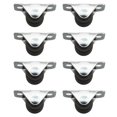 thumbnail image 1 of 8PCS 0.5 Inch Rubber Directional Wheel Mini Low Profile Castor Self Adhesive Unidirectional Small Wheel Suitable for Toy Box Shoe Tray Rolling Drawer, 1 of 5