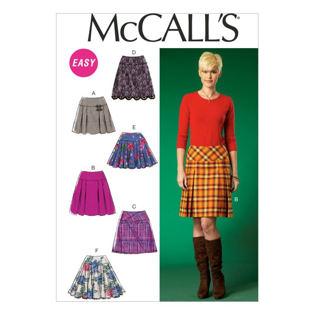 McCall's Patterns M7022 Faldas para mujer A5 (6-8-10-12-14)