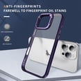 thumbnail image 4 of for iPhone 11 Pro Case Clear Shockproof Anti-Scratch Cover Protect Camera Lens iPhone 11 Pro Phone Case with Ring Stand Slim Orange Rugged Heavy Duty Protection (Dark Purple), 4 of 14