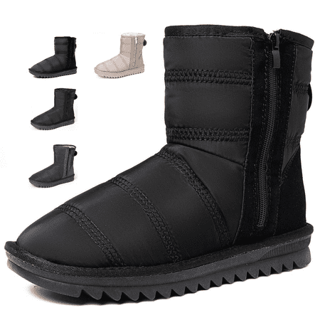 Snow Boots for Women  Warm Boots Waterproof Short Winter Boots Side Zipper Anti Slip Boots Ankle Snow Bootie Comfort Shoes