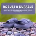 thumbnail image 7 of GKL Trend Helios Sandals with Flexible, Non-Slip, & Waterproof Material for Women, Men, Children, One Buckle Rubber Unisex Eva Sandals for Summer - Lilac, 7 of 7