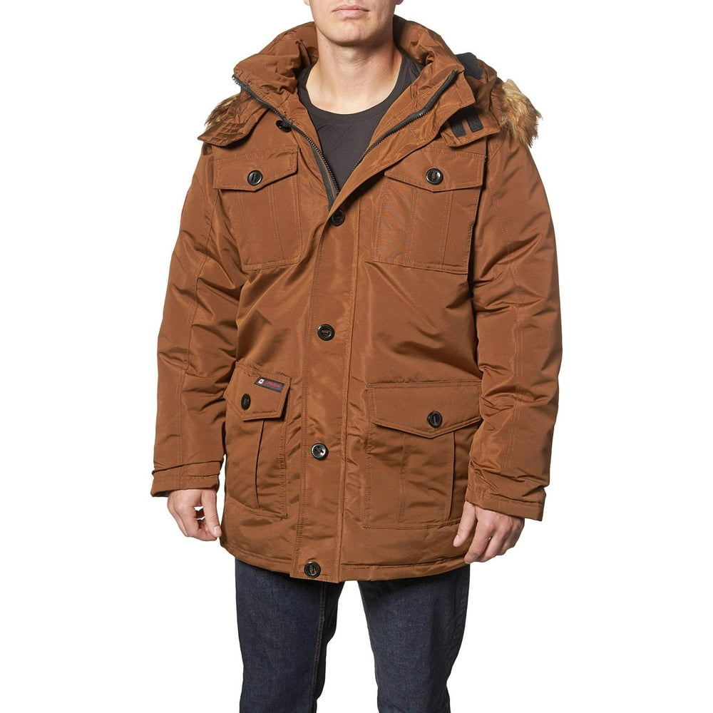Canada Weather Gear Canada Weather Gear Mens Faux Fur Heavyweight