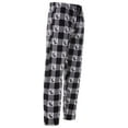 thumbnail image 2 of North 15 Boy's Super Soft, Buffalo Plaid with Deer Head, Polar Fleece Lounge Pants-1233B-White-10-12, 2 of 6