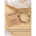 thumbnail image 3 of Anxiety Relief Healing Stone Beaded Bracelet In Goldtone With Adjustable, 3 of 28