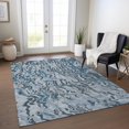 thumbnail image 5 of Addison Rugs Machine Washable Indoor/ Outdoor Abstract Flow Chantille Rug Sky - 8' x 10', 5 of 5
