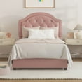 thumbnail image 6 of Hillsdale Furniture Karley Faux Leather Upholstered Twin Bed, Pink, 6 of 12