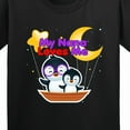 thumbnail image 4 of Inktastic My Nana Loves Me Penguin Youth T-Shirt, 4 of 5