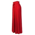 thumbnail image 1 of Made by Olivia Women's Ribbon Tie Chiffon Loose Pleated Wide Leg Palazzo Pants, 1 of 4