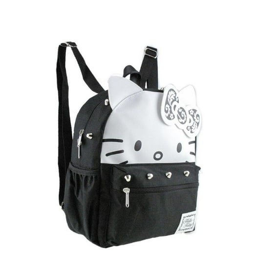 Leather Hello Kitty 12 Silver Stud Small/Mini Backpack
