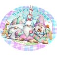 thumbnail image 2 of Happy Easter Gnome Cute Funny 36 Inch Christmas Tree Skirt Carpet Mat Funny Party Decor Supplies for Xmas Halloween Decorations Occasion, 2 of 6