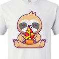 thumbnail image 4 of Inktastic Sloth Pizza T-Shirt, 4 of 5