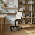thumbnail image 5 of Maker Office Chair White Office Chair, Modern Style, Plush and durable faux leather fabric, Plywood, Indoor Office, 5 of 13