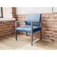 thumbnail image 4 of Pemberly Row Chaise Grand pour Invités pour Réception d'Attente, Cadre en Bois, Bleu, 4 of 5