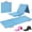 Blue, variant on Tri Fold Folding Exercise Mat with Carrying Handles, 1.5" Thick Foldable Gym Mat, Foam Workout Mat for Gymnastics, Yoga, MMA, Core Workouts, Stretching, Multiple Colors