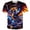 Black, variant on Crew Neck Men T Shirts Short Sleeve Dragon Print Loose Basic Tee Tshirt