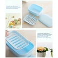 thumbnail image 5 of Kugisaki Soap Dish Double Layer Draining Soap & Sponge Holder with Lid & Water Tray for Bathroom Shower, Kitchen Sink Dish, 5 of 8