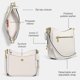 thumbnail image 3 of Bolso bandolera Coach de piel granulada pulida para chaise chalk, 3 of 6