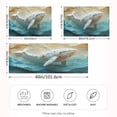 thumbnail image 4 of Dailycode Satin Pillow Case King Silk Pillow Cover for Hair and Skin Envelope Closure Papier Mache Ivory Whale 20"x40", 4 of 9