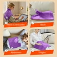thumbnail image 5 of TCVOR Soft Flannel Heating Pad for Neck and Shoulders and Back, 19 x 24 in Wearable Weighted Electric Heating Pads with 6 Heat Settings & 6 Timer Auto Shut Off, Puple, 5 of 9