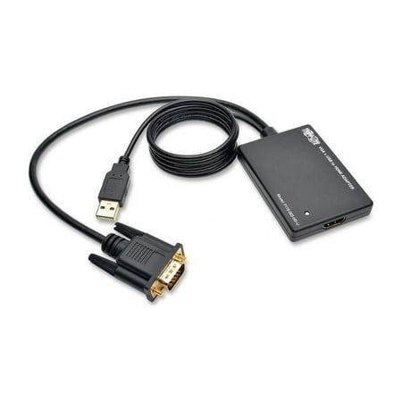 UPC: 0037332189400 | Tripp Lite P116-003-HD-U VGA to HDMI Converter/Adapter with USB Audio and Power 1080p
