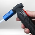 thumbnail image 5 of 1PC Rechargeable Windproof Lighter, Adjustable Flame Butane Torch with High Temperature 1300°C for Outdoor BBQ Camping Fireplace Kitchen Use, Refillable Metal Lighter with Safety Lock, 5 of 7
