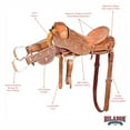 thumbnail image 4 of 17" Hilason Classic Series Hand-Made Rodeo Bronc American Leather Saddle, 4 of 8