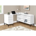 thumbnail image 6 of 60" White And Black Computer Desk, 6 of 7