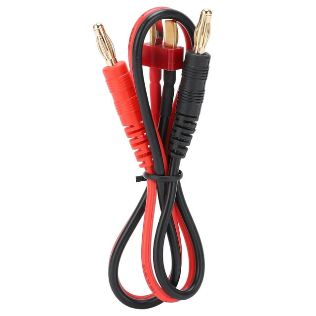 Cargador B6, conector banana de 4,0 mm a cable de silicona con cabeza en T, 16 AWG para cargador de batería Lipo