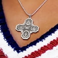 thumbnail image 2 of Picturesongold.Com Four Way Religious Medal Necklace Pendants - 3/4 inch x 3/4 inch - Sterling Silver, 2 of 6