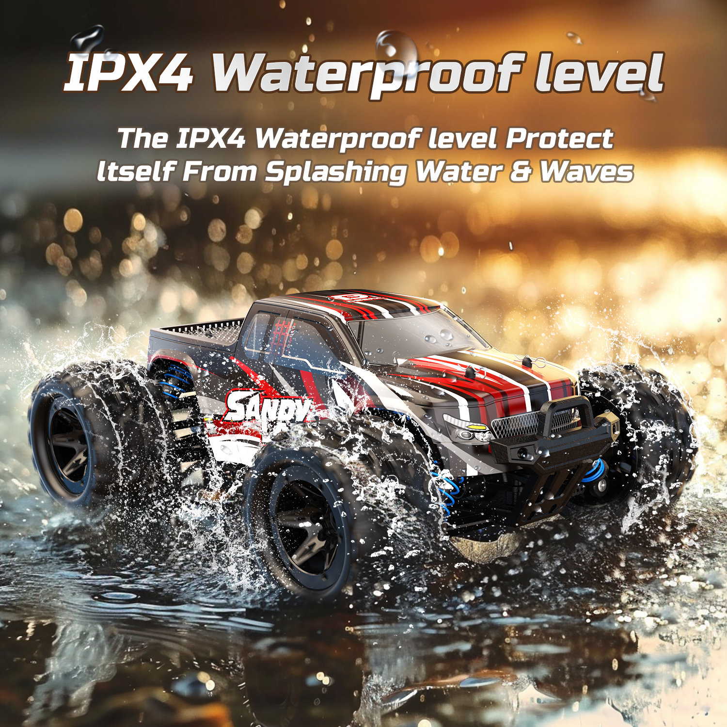 DEERC 1:16 High-Speed RC Monster Truck 40 KM/H photo 2