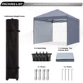 thumbnail image 3 of Carpa con dosel ABCCANOPY para exteriores, fácil de montar, 10 x 10 pies, con 2 toldos, 3 of 5