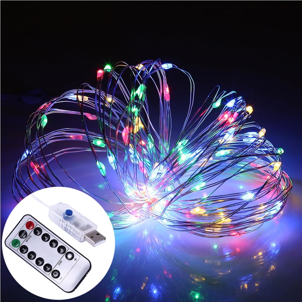Decorative LED String Lights Dimmable with Remote Control, USB Powered