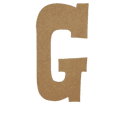 thumbnail image 1 of Wooden Letter Unfinished, Rustler Font, Craft Cutout, 1 of 2