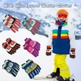 thumbnail image 4 of sovlvnd 4-12Years Toddler Kids Baby Boys Girls Warm Full Finger Ski Gloves Snow Mittens on Clearance, 4 of 5