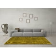 thumbnail image 3 of Ahgly Company Machine Washable Indoor Rectangle Abstract Yellow Contemporary Area Rugs, 2' x 5', 3 of 4