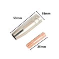 thumbnail image 2 of 3pcs Binzel 15AK Torch Welding Accessories Nozzles Contact Tips for MIG Welder, 2 of 14