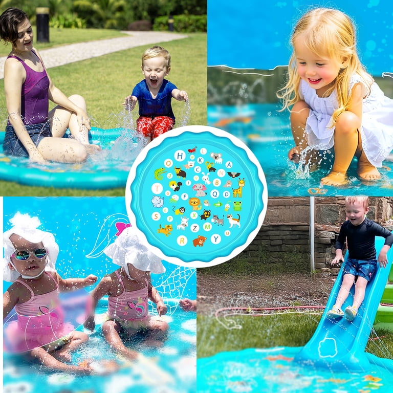 KOPPOP 68" Educational Splash Pad, Blue Sealife photo 5