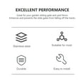 thumbnail image 3 of KAKOWELY Dual Nylon Rollers Gate Assembly Slide Gate Guide Roller with L Post Bracket,6.1"X2.36"X1.69", 3 of 5