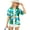 BEACH SURF, AUTUMN TURQUOISE, variant on Women's Button Down Blouses Casual Summer Beach Party Blouse Shirt Hawaii Short Sleeve Button up Hawaiian Shirts for Women XXL Beach Surf, Orange