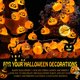 thumbnail image 3 of Guirnalda de luces decorativas de calabaza de Halloween, 3 m, 20 LED, impermeable, para exteriores, 3 of 5