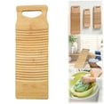 thumbnail image 2 of Ngheia Up To 65% Off Bamboo Washboard Medium Size 50*18*1.5, Laundry 15Mm Thick Scrub Board for Hand Washing Clothes Old Fashioned Household Laundry Tool Natural, 1 Bamboo Washboard, 2 of 9