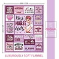thumbnail image 5 of Nurse Gifts for Women, Gifts for Nurses Female, Nurse Practitioner Gifts for Women, Nursing Student Gifts, Rn Lpn Gifts for Nurses, Nurse Gift Idea, Nurse School Graduation Gift Blanket 50"x60", 5 of 6