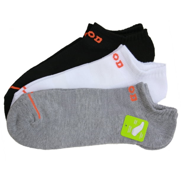 Izod Men's Golf Socks (712) 3 pair, White/Grey/Black