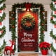thumbnail image 5 of Uuiauoio Festive Christmas Door Cover with Design,Polyester Door Curtain for Holiday Home Decor, Seasonal Wall and Entryway Decoration for Parties and Family Gatherings,Festival Party Decoration, 5 of 6