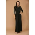 thumbnail image 2 of Women's Eva USA 3453 Mother Of Groom Lace evening elegant Dress Black 3XL, 2 of 9